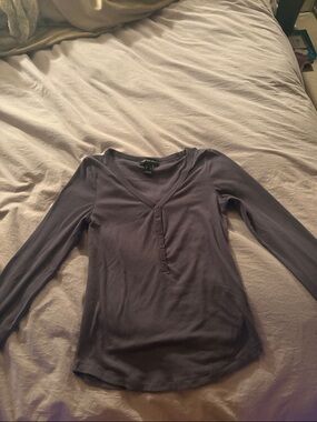 Women’s Long Sleeve Top in Dark Purple
